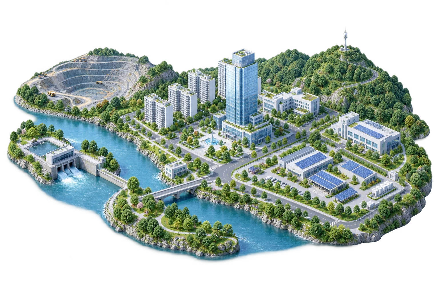 连接城市、水利、矿业、生态与能源的低空应用城市